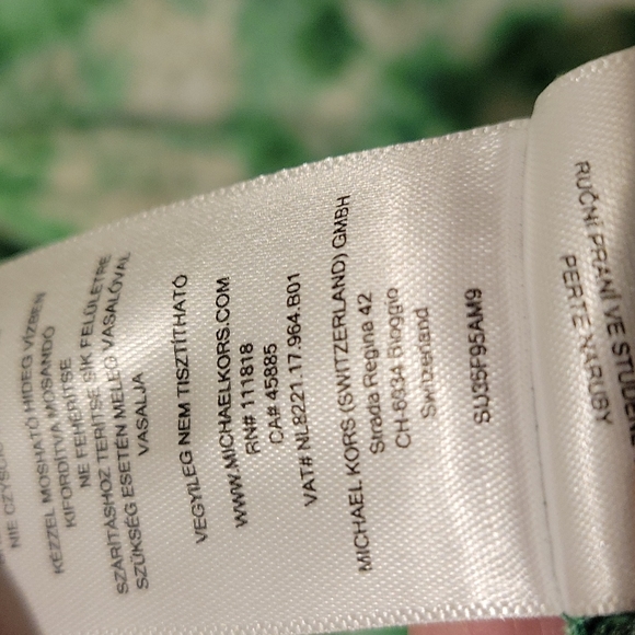 ❤ MICHAEL MICHAEL KORS TIE DYE SPLIT SLEEVE TOP, MEDIUM - Picture 4 of 5